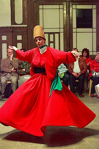 Turkey, Istanbul, whirling dervish,