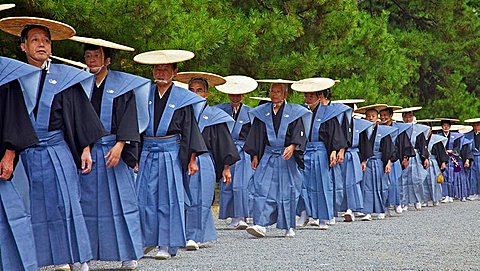 Costumed participants in the Jidai Matsuri