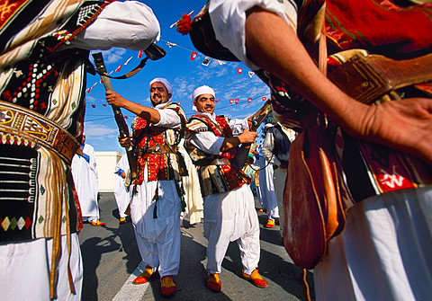 Argelian musician and dancer International Festival of the Sahara Douz Southern Tunisia.