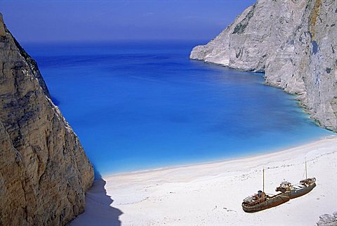 Shipwreck Cove, Zakinthos, Ionian Islands, Greece, Europe