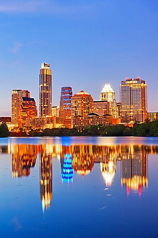 2010 Austin skyline, Texas