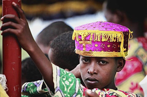 Ethiopia is a very religious country. More than 80 percent are Orthodox Christians. One of the most important Orthodox holidays is Timkat. It is a three day celebration. It reminds the people of John the Baptists blessing of Christ in the River Jordan. Sal