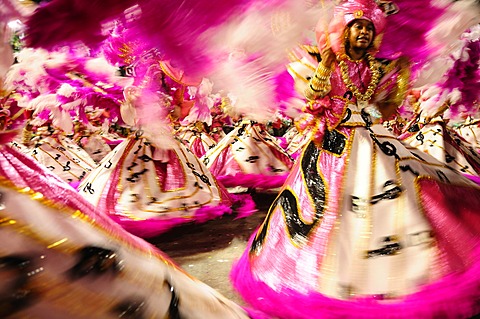 Dancers during the Rio Carnival, Rio de Janeiro, Brazil, South America