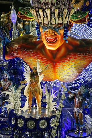 Carnival parade at the Sambodrome, Rio de Janeiro, Brazil, South America