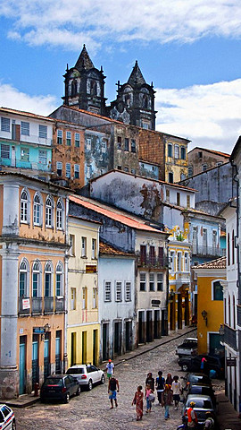 Pelourinho district, Salvador de Bahia, Brazil.