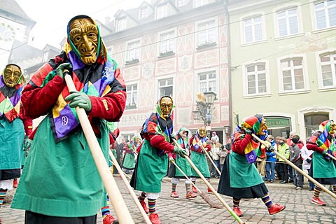 Alemannic Fasnacht, witches, Freiburg, Baden-Wurttemberg, Germany, Europe