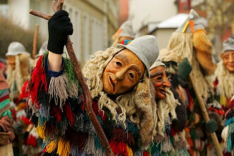 Swabian Fastnacht (carnival), Lindau, Allgaeu, Bavaria, Germany