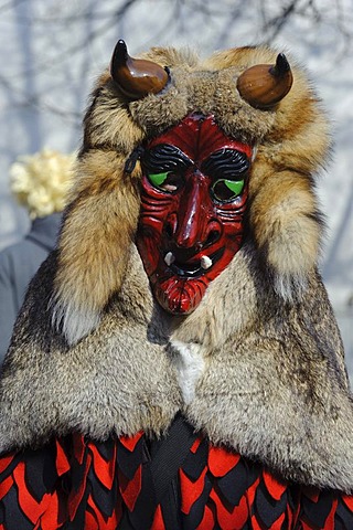 Carnival parade, Swabian-Alemannic Fasnacht in Konstanz, Baden-Wuerttemberg, Germany, Europe