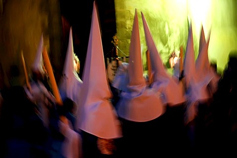 Penitents, Semana Santa, Holy Week, Palma de Majorca, Majorca, Balearic Islands, Spain, Europe