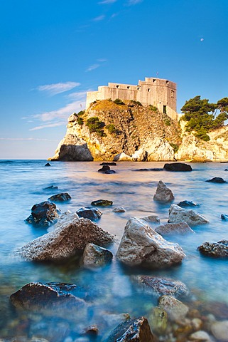 Fort Lovrijenac (St. Lawrence Fortress) at sunrise, Dubrovnik, Dalmatian Coast, Adriatic, Croatia, Europe