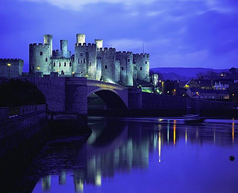 Conwy (Conway) Castle, UNESCO World Heritage Site, Gwynedd, North Wales, UK, Europe