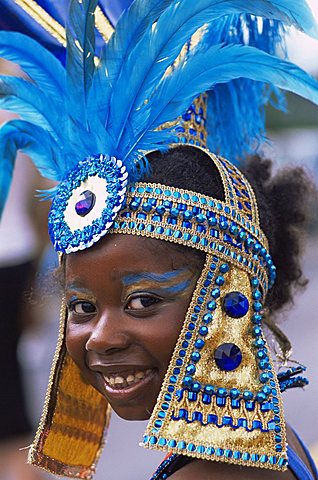 United Kingdom, Great Britain, England, London, Notting Hill Carnival, Child in Nottinghill Carnival