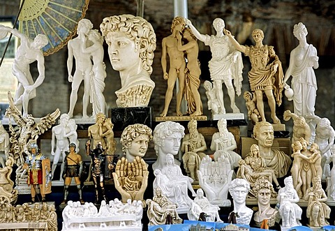 Souvenir stand, Rome, Lazio, Italy, Europe