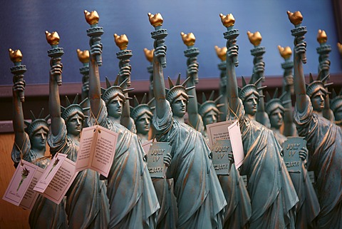 Souvenirs of the Statue of Liberty, Liberty Island, New York City, New York, United States, North America