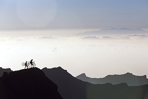 Mountainbiking, Masca, Tenerife, Spain