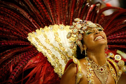 Carnival parade at the Sambodrome, Rio de Janeiro, Brazil