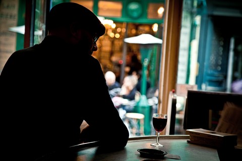 Bar in Le Marais, Paris, Ile de France, France