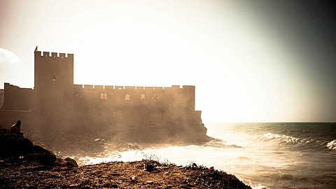 Fortress on coast, Essaouira, Morocco