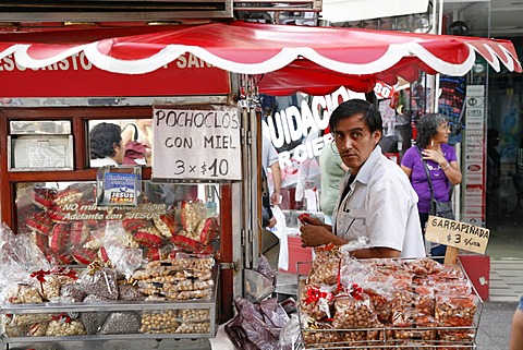 Street food stall selling peanuts, Salta City, Argentina, South America