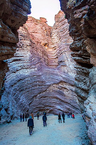 Geological formation called 'The Amphitheater' near the city of Salta, Argentina.