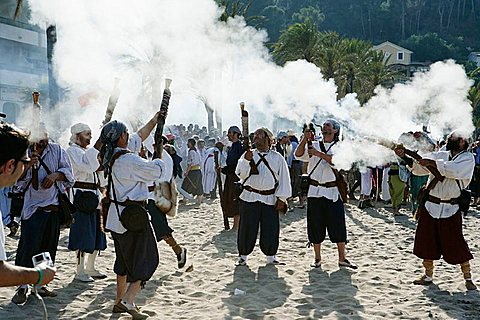 Es Firo, Soller (celebration of Moros i Cristians), Majorca, Balearic Islands, Spain