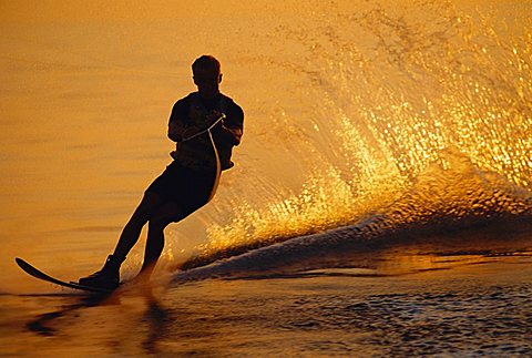 Waterskier, Cannes, Cote d'Azur, France