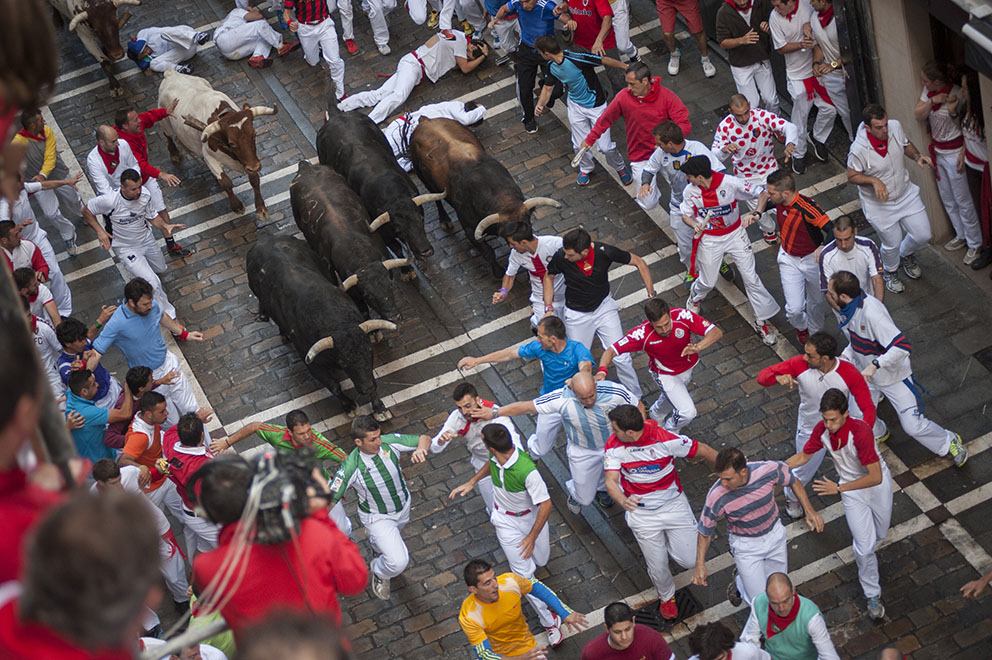 Pamplona’s adrenaline-fueled Running of the Bulls festival