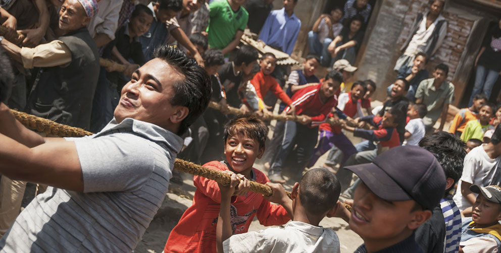 Riotous fun at Nepal’s Bisket Jatra festival