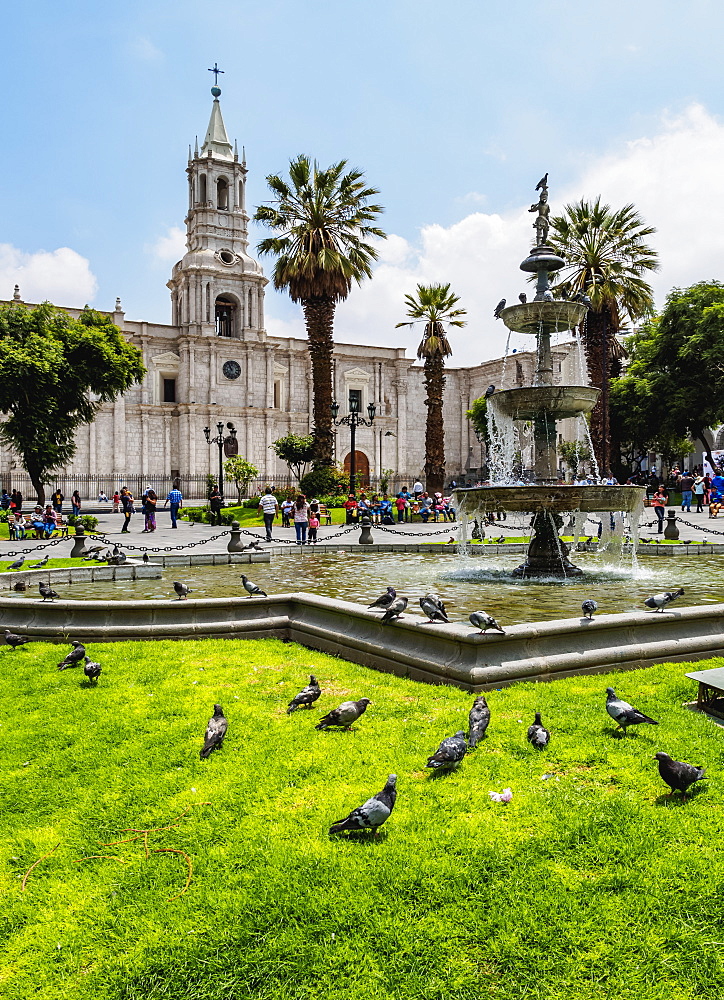 Cathedral, Plaza de Armas, Arequipa, Peru
